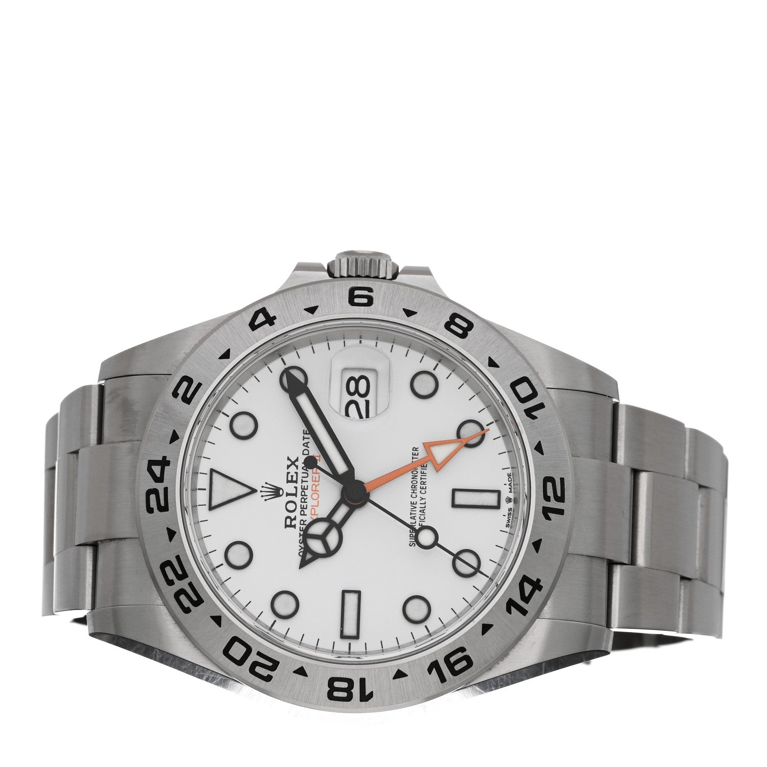 Rolex Stainless Steel 42mm Oyster Perpetual Date Explorer II Watch White 226570 2 of 5