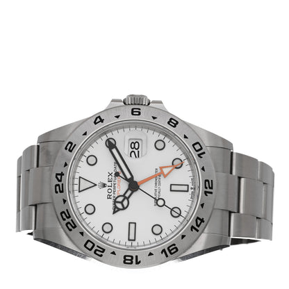 Rolex Stainless Steel 42mm Oyster Perpetual Date Explorer II Watch White 226570 2 of 5