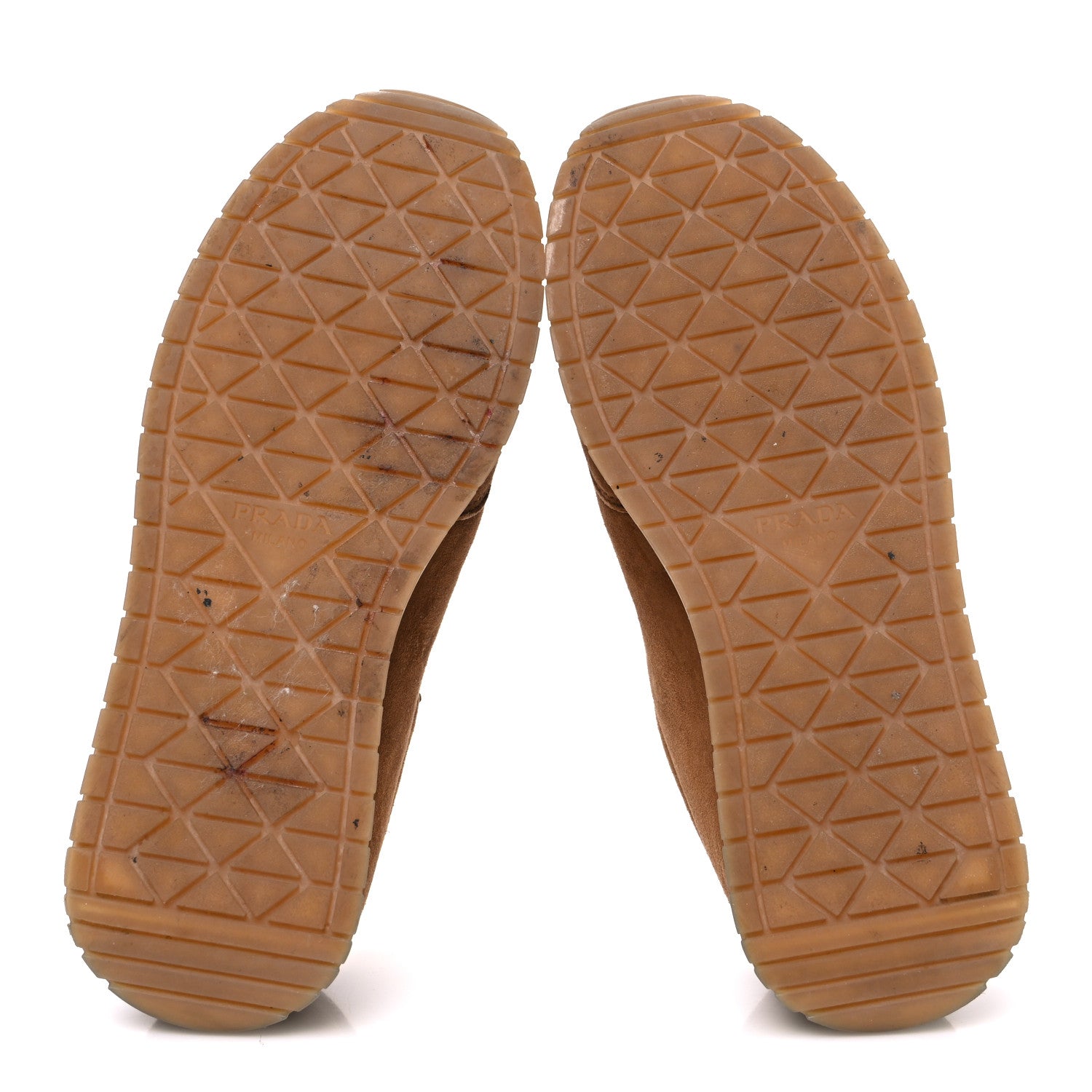 Prada Suede Logo Womens Low Top Sneakers 36.5 Cocoa Brown 7 of 10