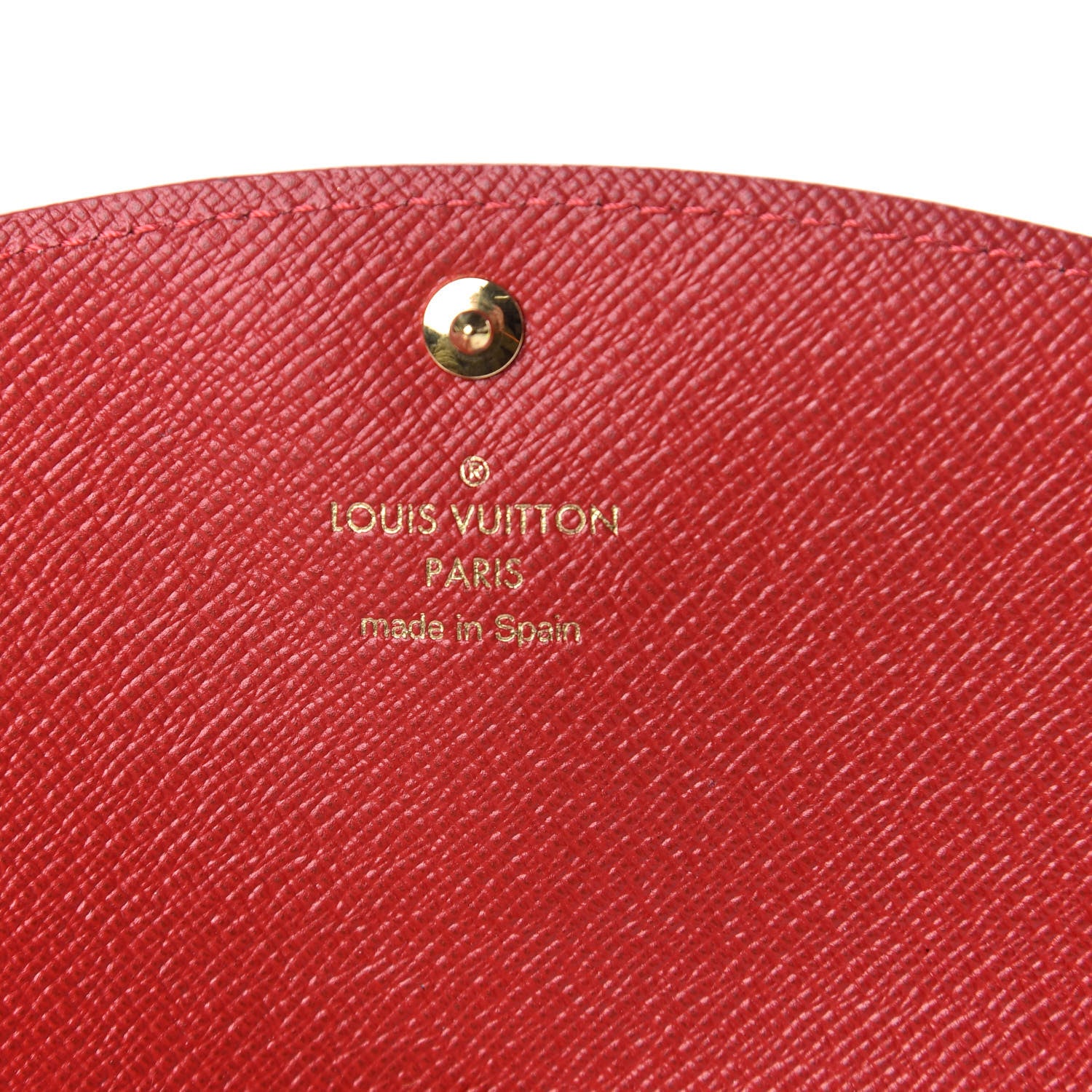 Louis Vuitton Damier Ebene Caissa Wallet Cherry 7 of 10