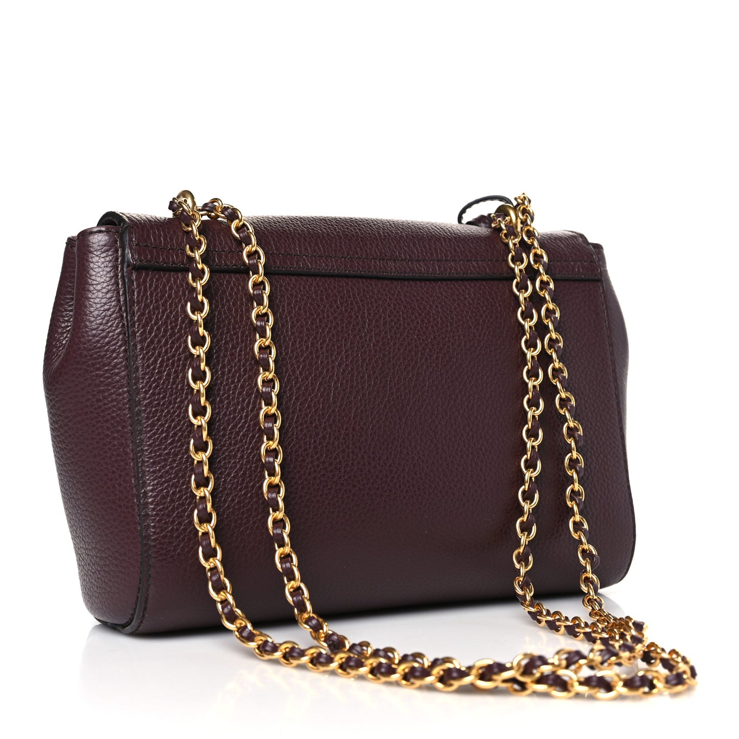 Small Classic Grain Calfskin Small Lily Flap Oxblood