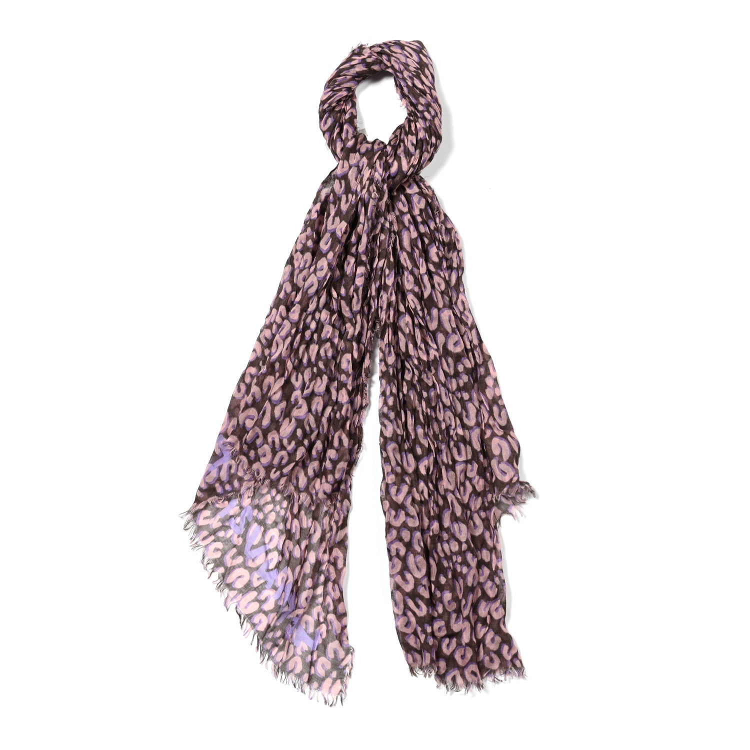Louis Vuitton Cashmere Silk Leopard Etole Stole Mauve 2 of 6