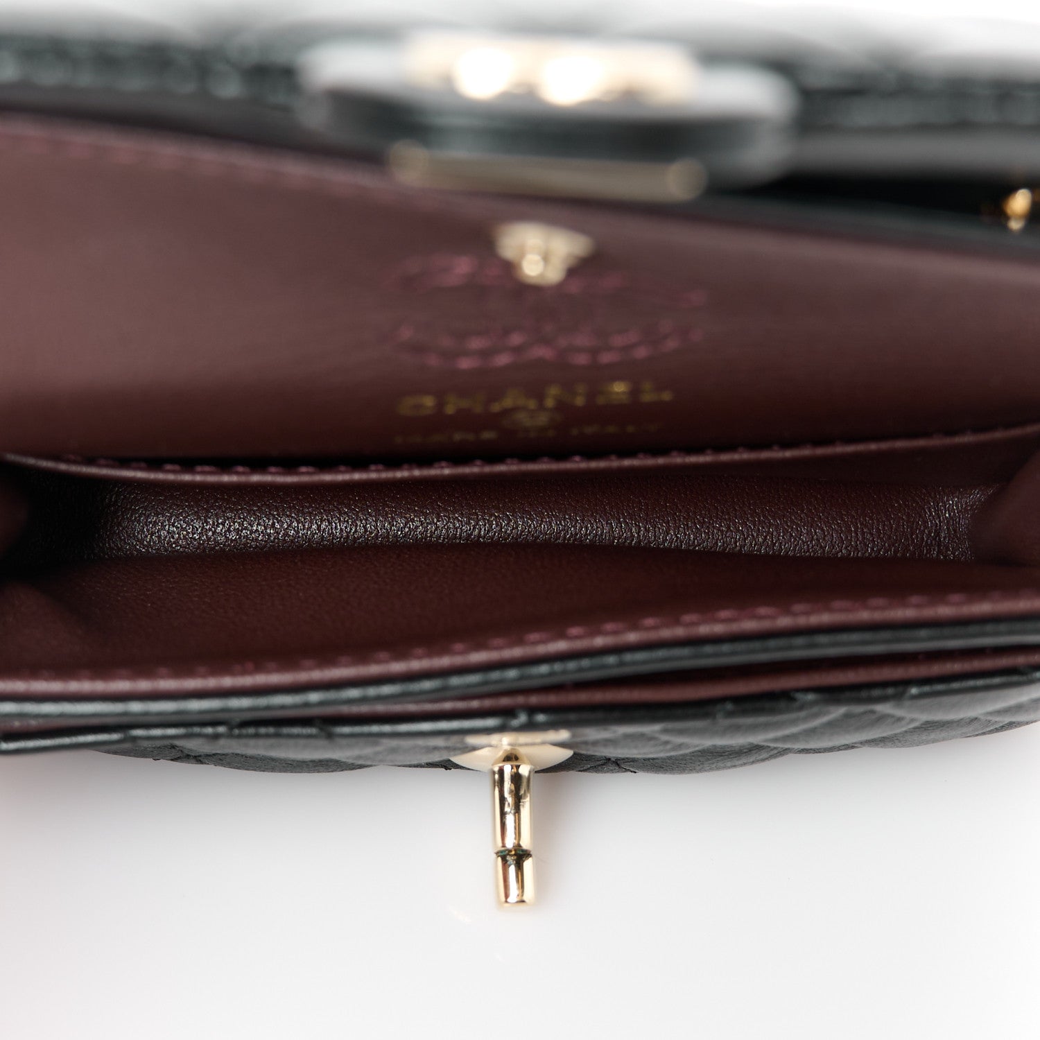 Chanel Lambskin Quilted Mini Double Flap With Hook Black 5 of 12