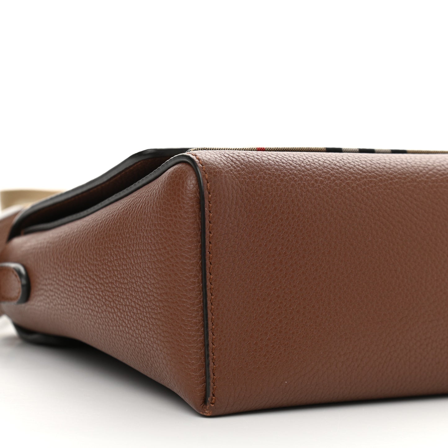 Calfskin Vintage Check Note Crossbody Bag Tan
