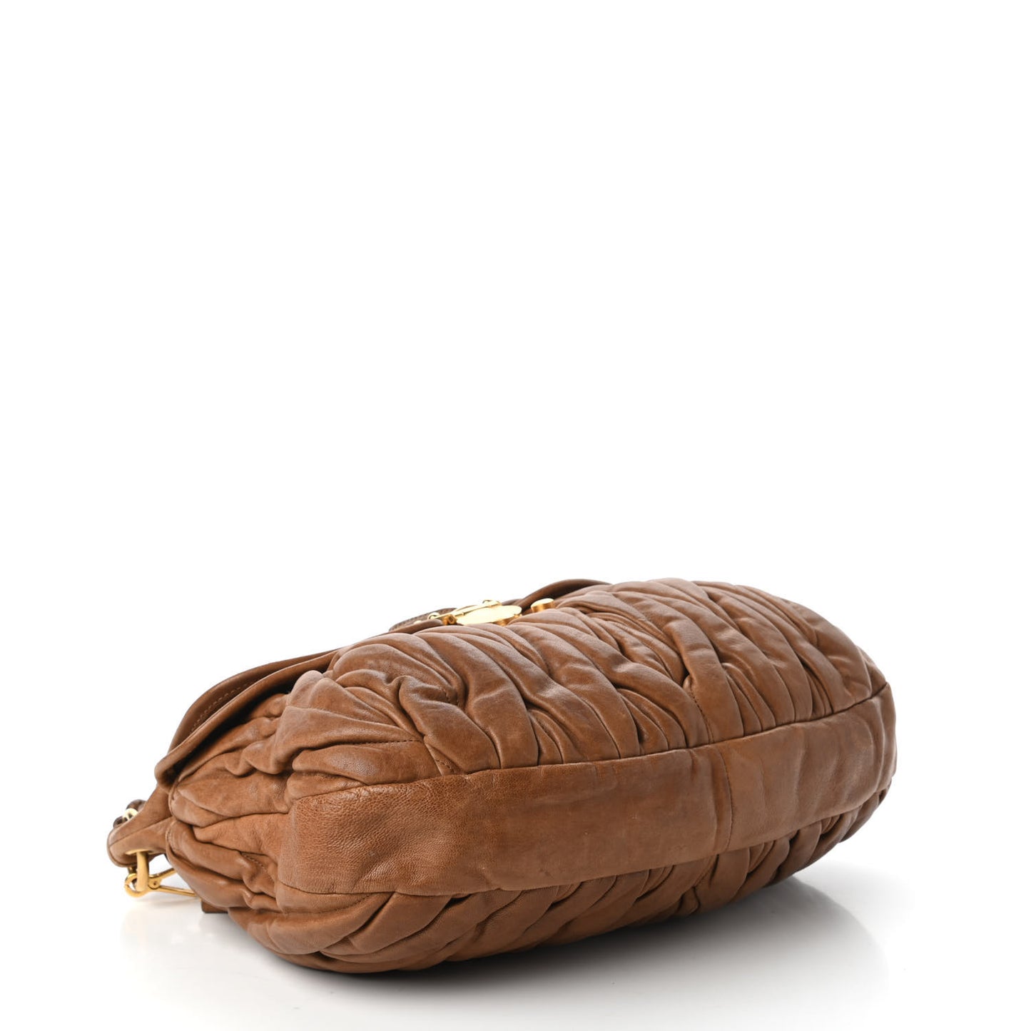 Nappa Matelasse Coffer Hobo Cammello