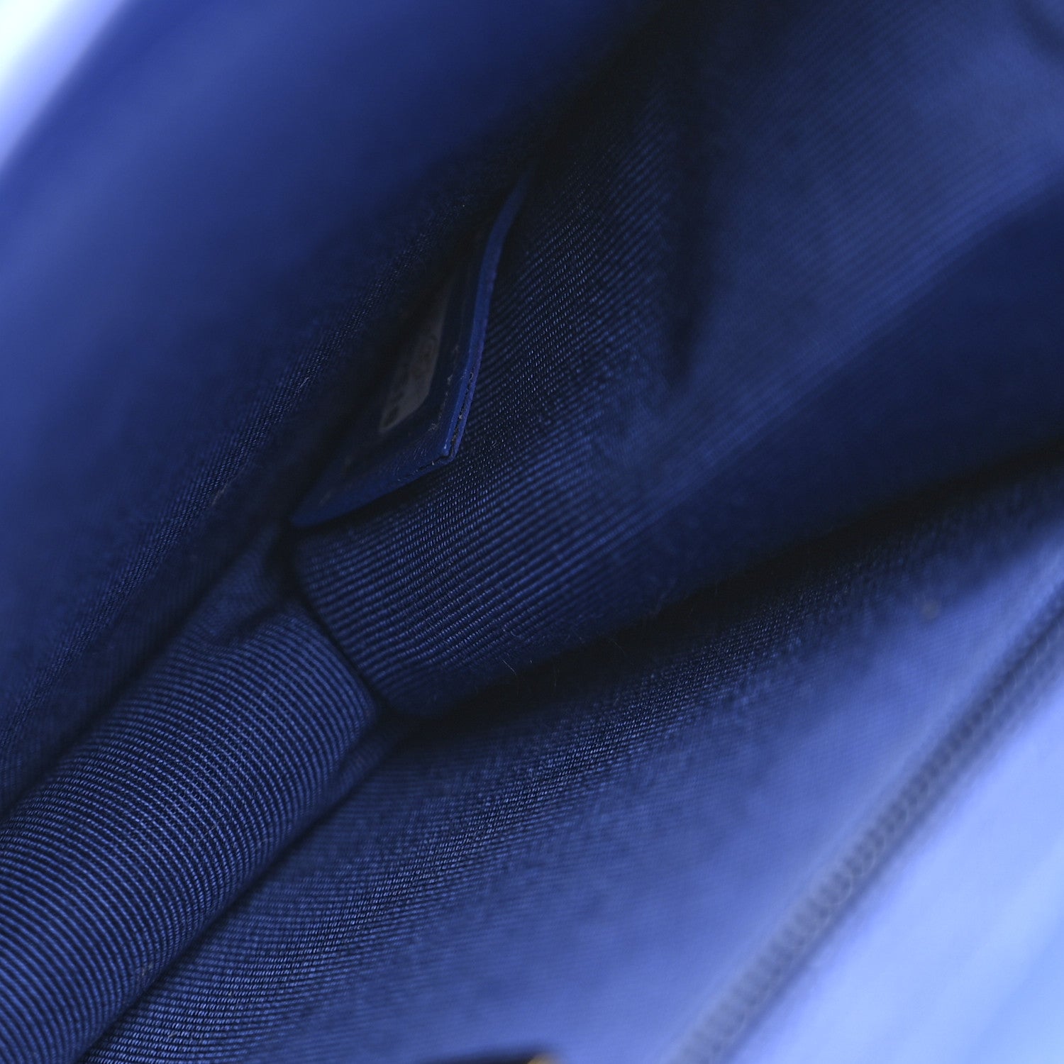 Chanel Calfskin Caviar Quilted Mini Chain Handle Flap Blue 7 of 10