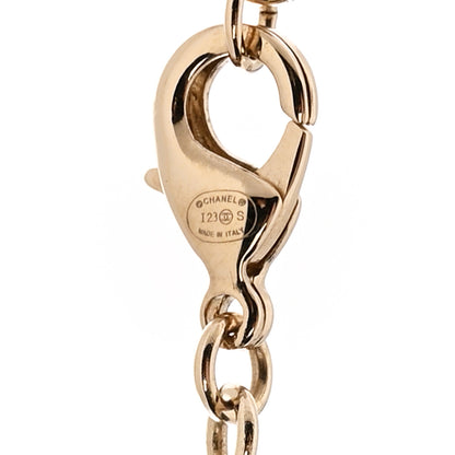 Chanel Crystal Wheat CC Choker Necklace Gold 5 of 5