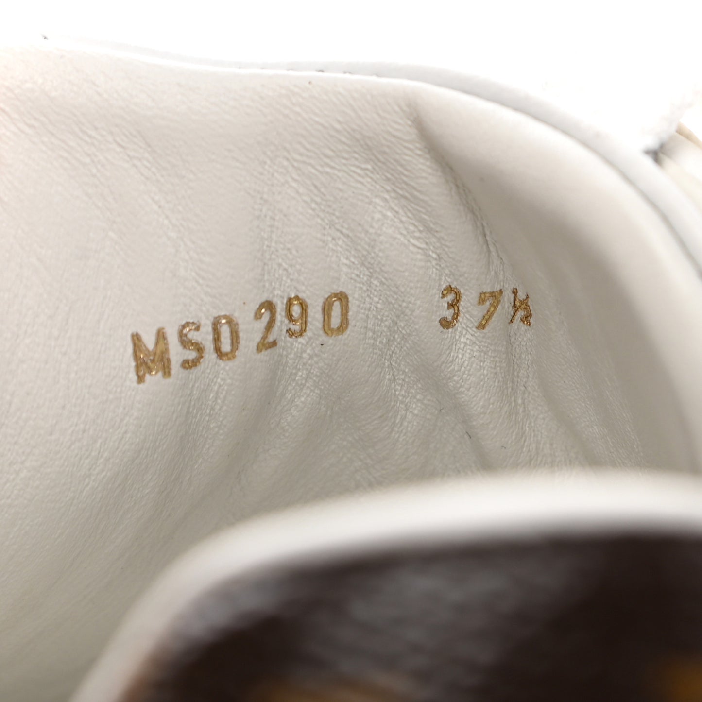 Lambskin Monogram Time Out Sneakers 37.5 White Light Blue