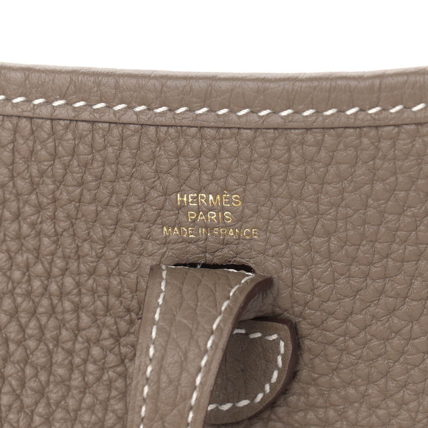 Hermes Taurillon Clemence Amazone Evelyne TPM Etoupe Bleu Indigo 6 of 9
