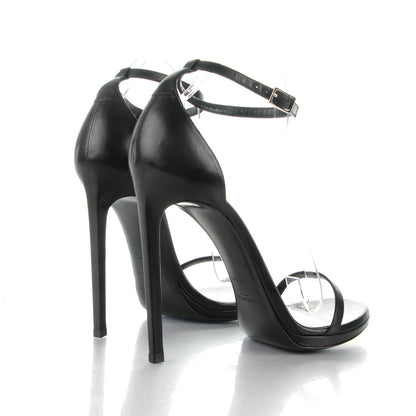 Saint Laurent Calfskin Jane 110 Ankle Strap Sandals Black 40.5 4 of 7