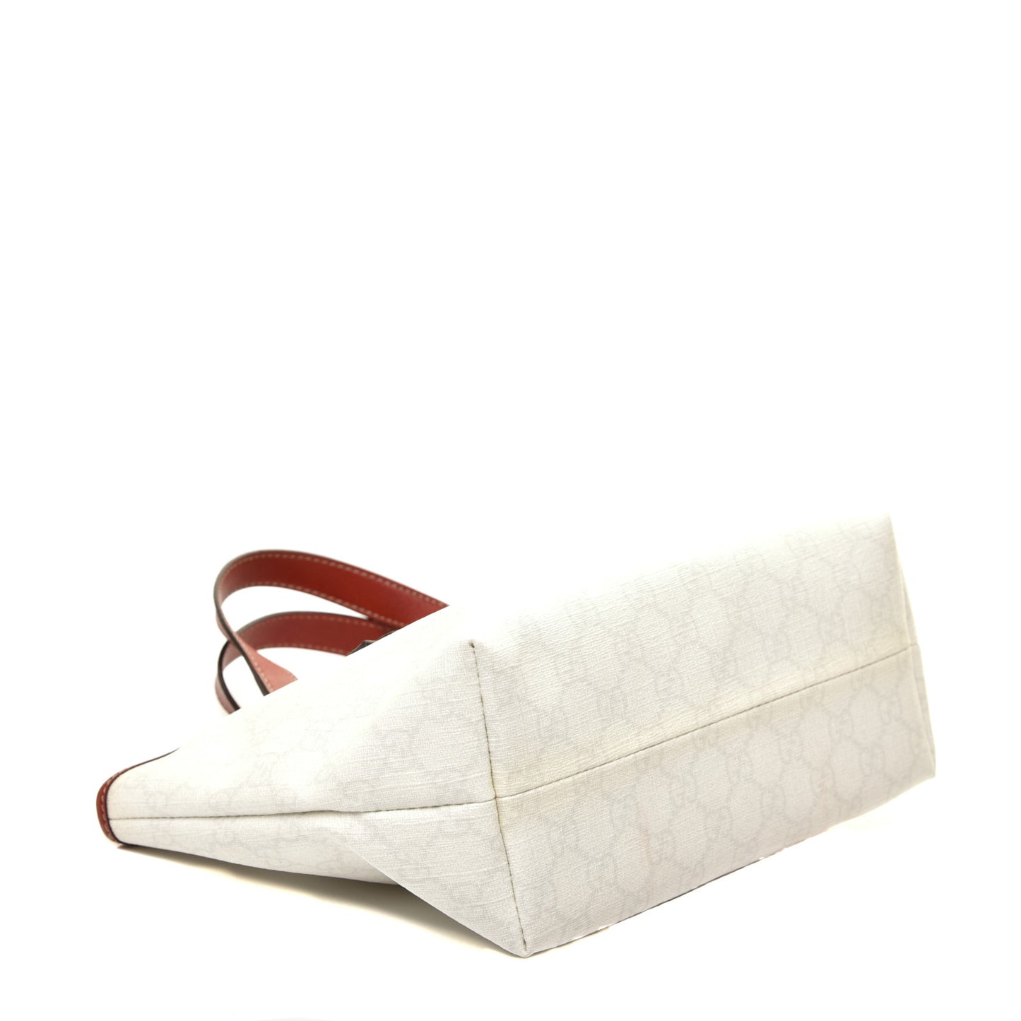 GG Plus Monogram Small Jolicoeur Tattoo Heart Tote Off White Red