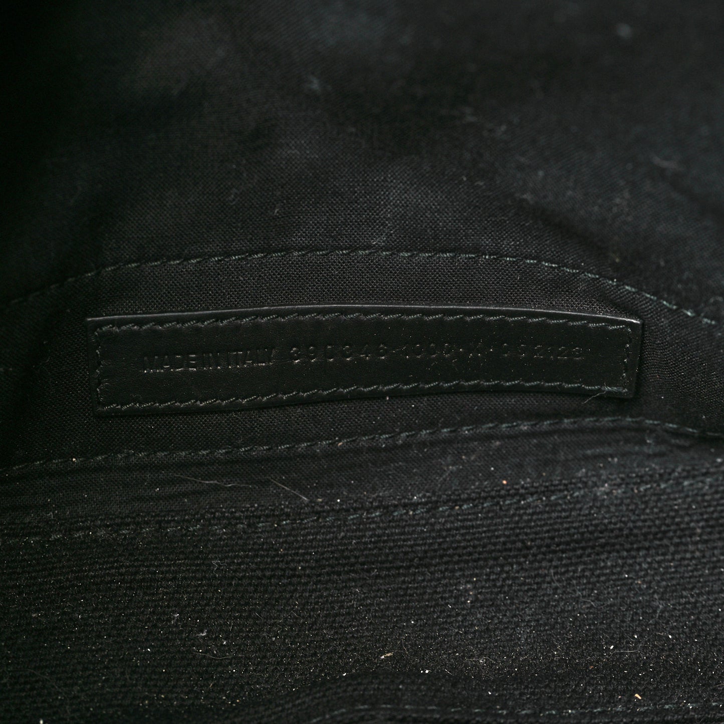 Cotton Canvas Calfskin Logo Print Navy Cabas XS Black White