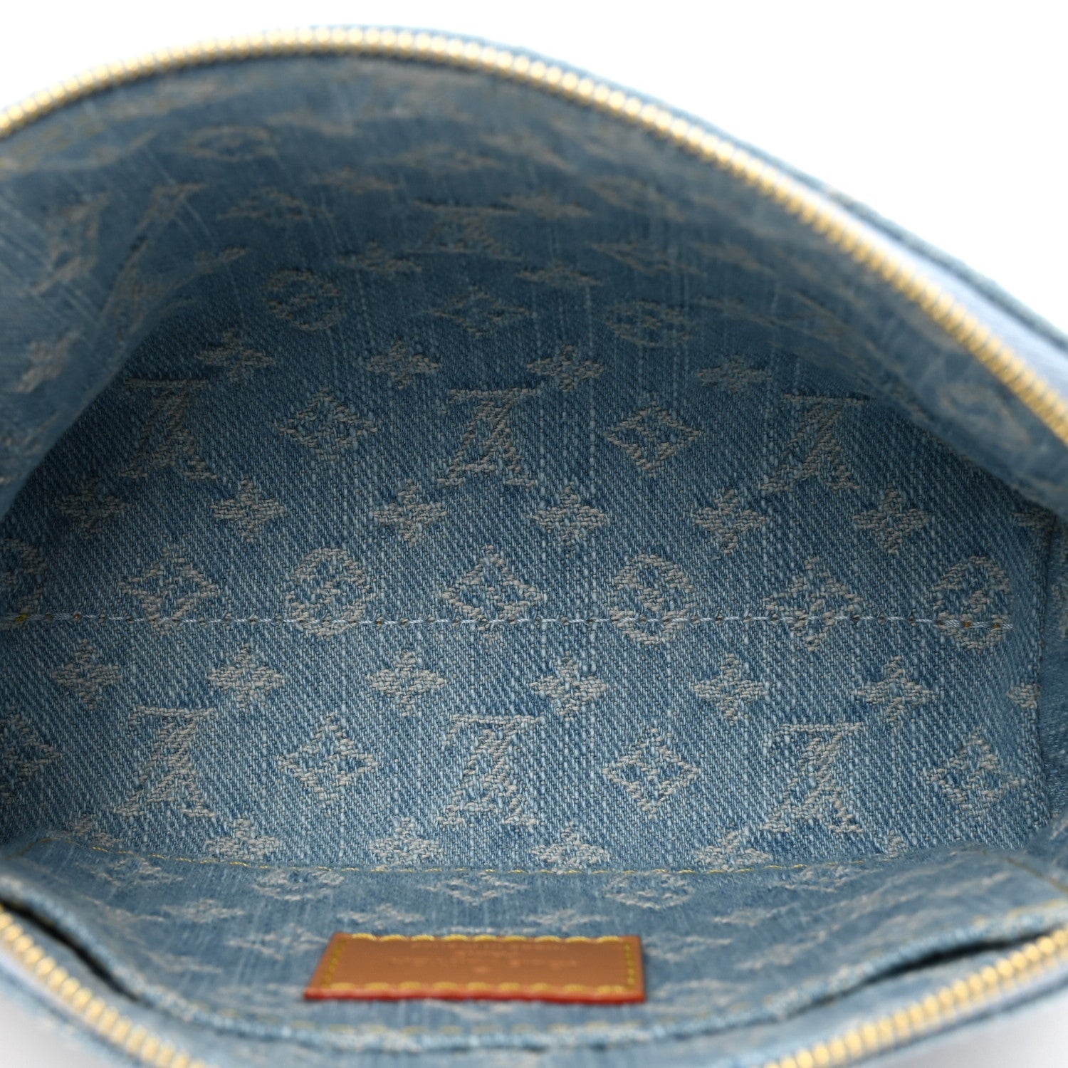 Louis Vuitton Denim Monogram Pochette Cosmetique PM Sky Blue 5 of 6