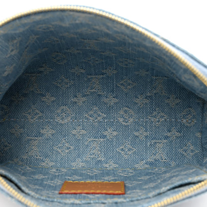 Louis Vuitton Denim Monogram Pochette Cosmetique PM Sky Blue 5 of 6