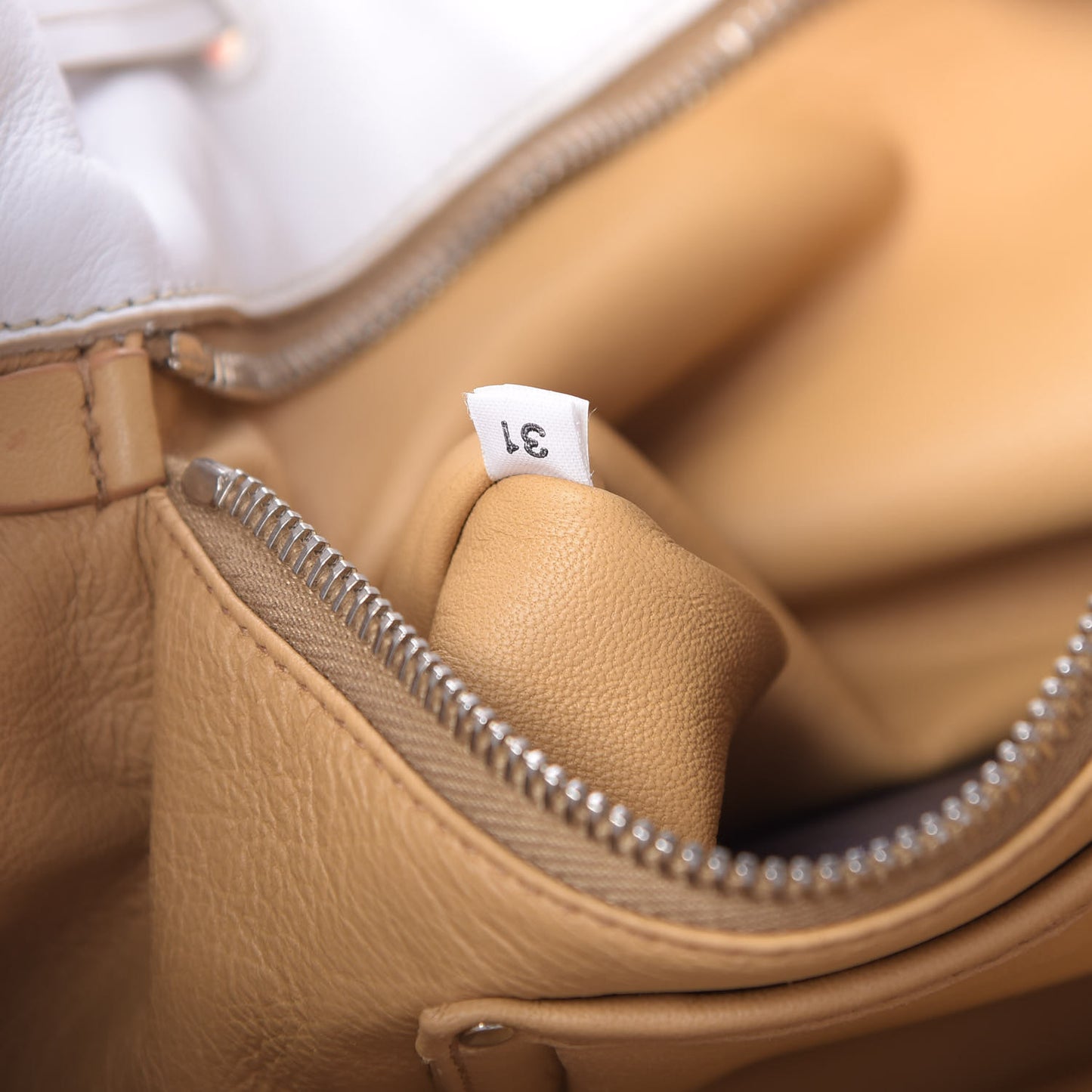 Nappa Soft Drawstring Tote White