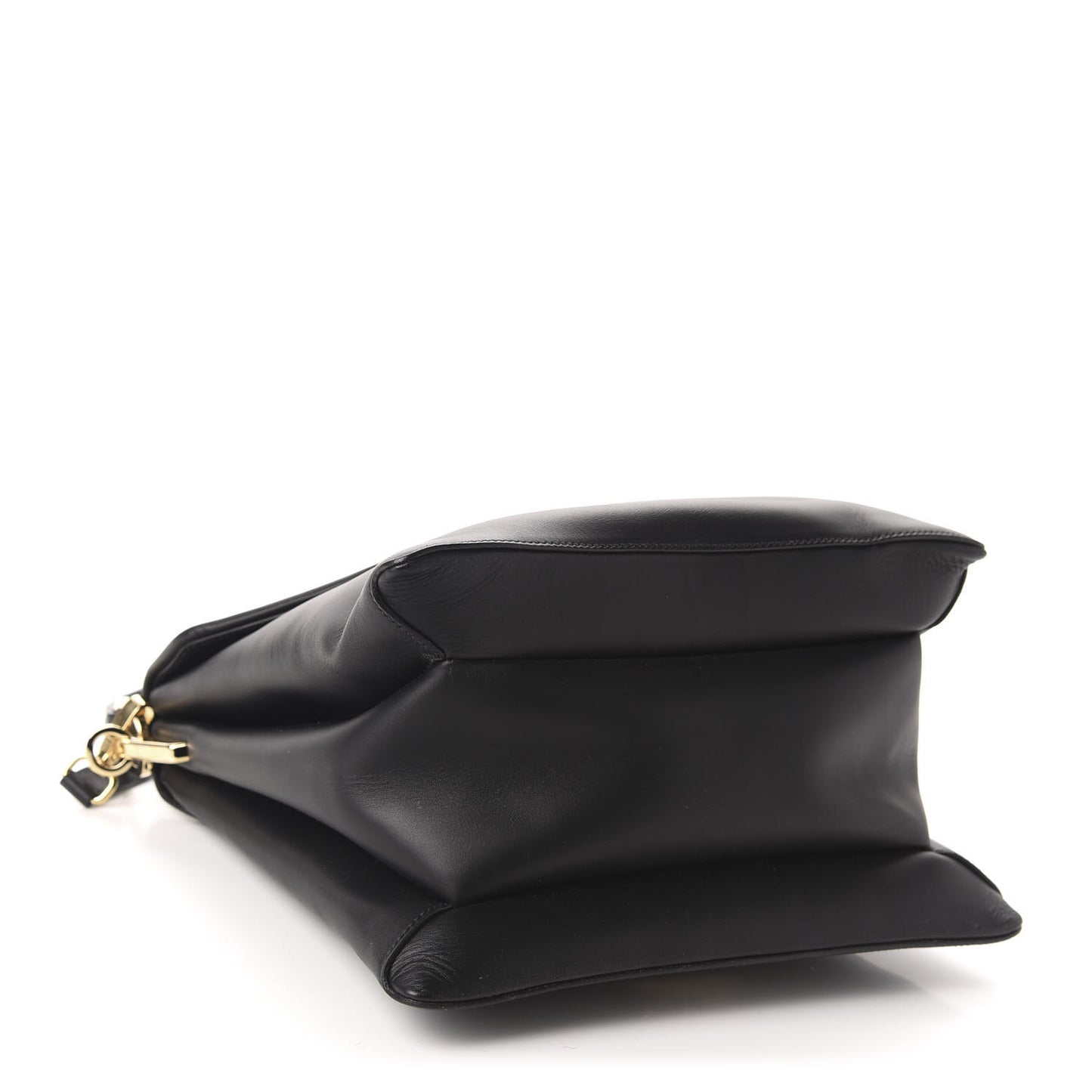 New Calfskin Medium Ingrid Top Handle Bag Black
