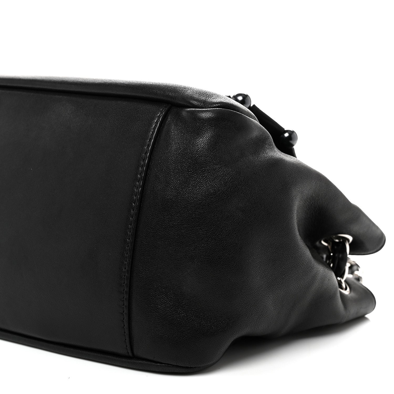 Chanel Lambskin Pearl Obsession Flap Black 1883732 – FASHIONPHILE