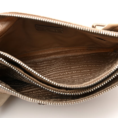 Prada Re-Nylon Saffiano Re-Edition 2000 Double Zip Crossbody Bag Cammeo 7 of 10