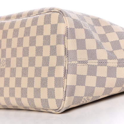 Louis Vuitton Damier Azur Neo Neverfull MM Rose Ballerine 12 of 13