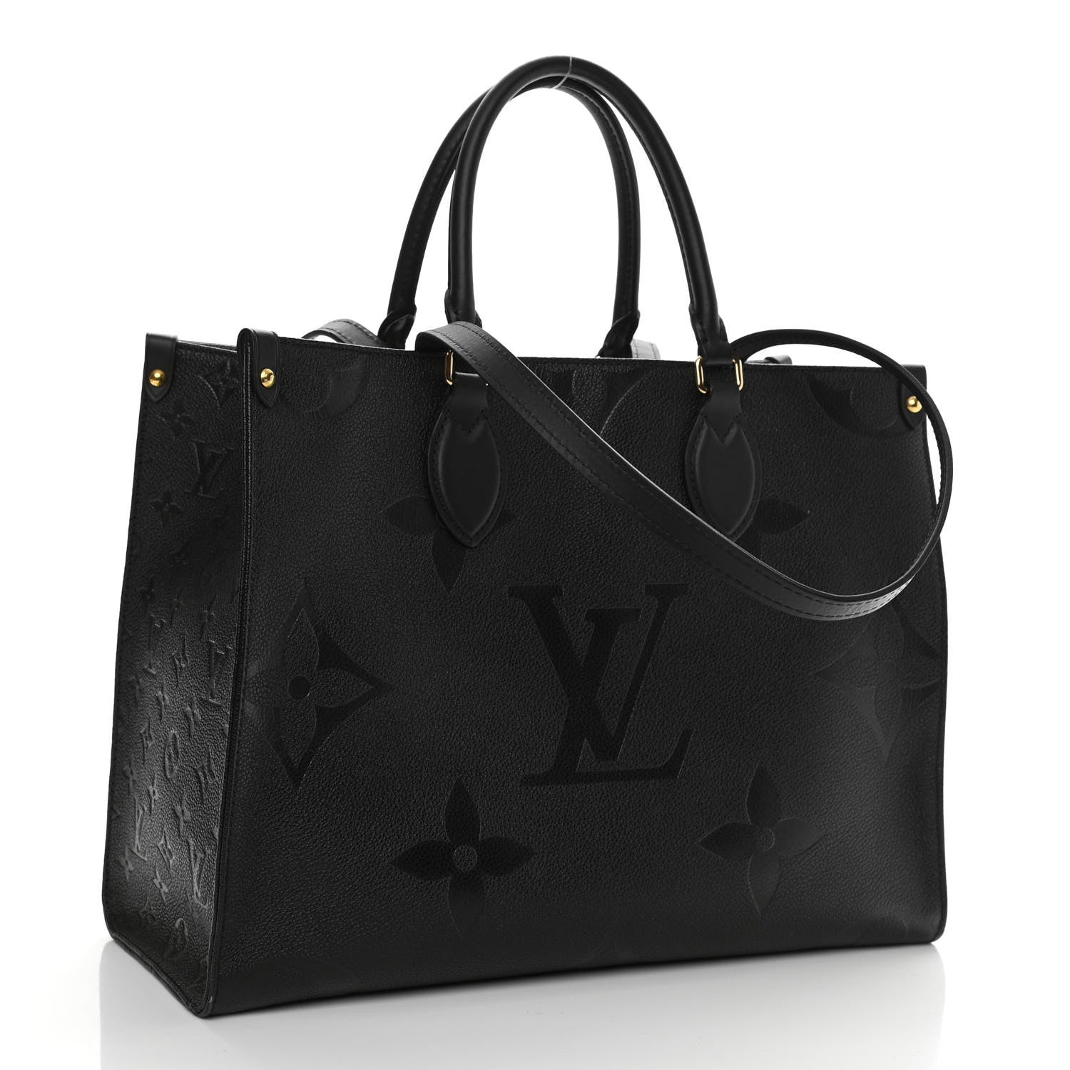 Louis Vuitton Empreinte Monogram Giant Onthego MM Black 3 of 9