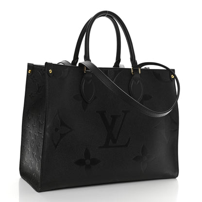 Louis Vuitton Empreinte Monogram Giant Onthego MM Black 3 of 9
