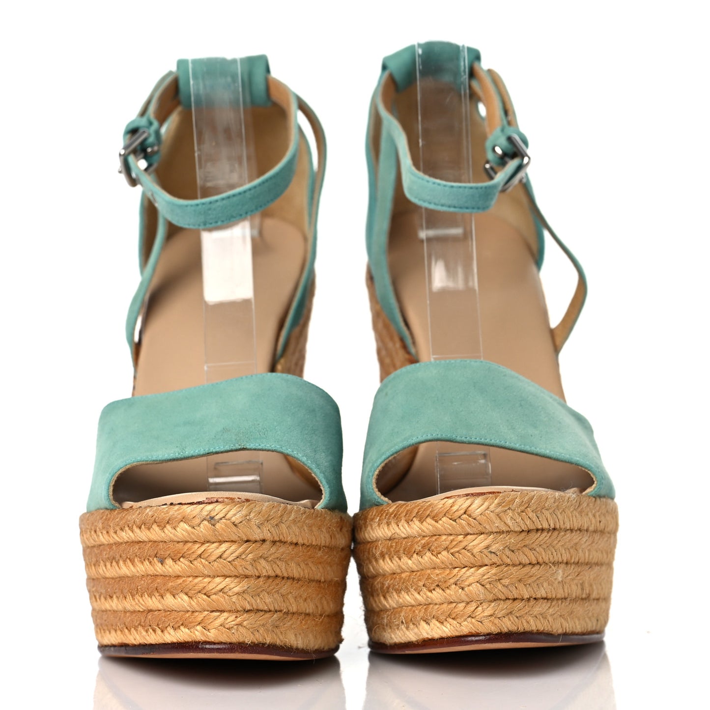 Suede Espadrille Wedge Sandals 39