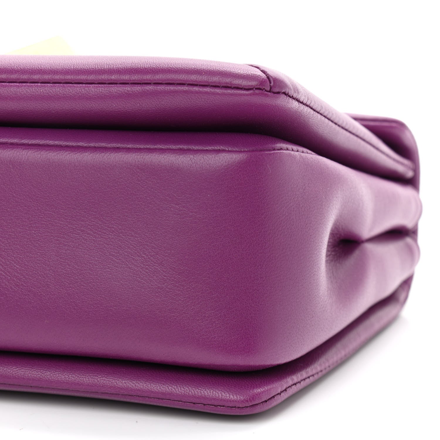 Valentino Garavani Nappa One Stud Chain Clutch Prune 10 of 13