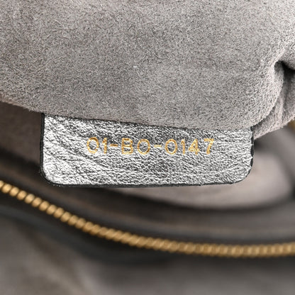 Christian Dior Metallic Grained Calfskin Cannage Medium Supple Lady Dior Silver 7 of 11