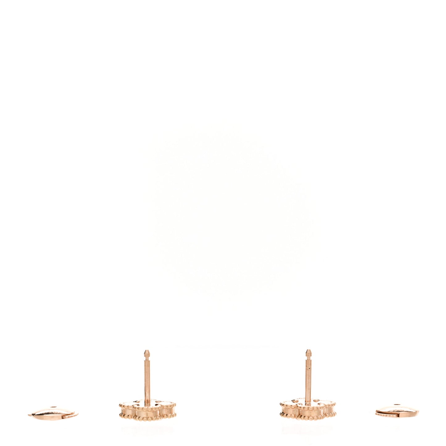 18K Rose Gold Carnelian Sweet Alhambra Earrings