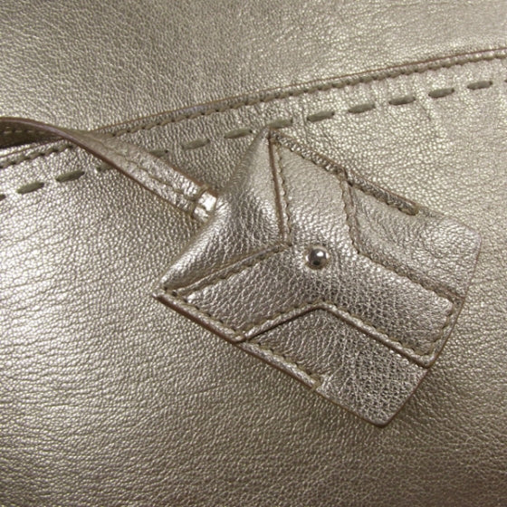 Leather Oversized Muse Gold