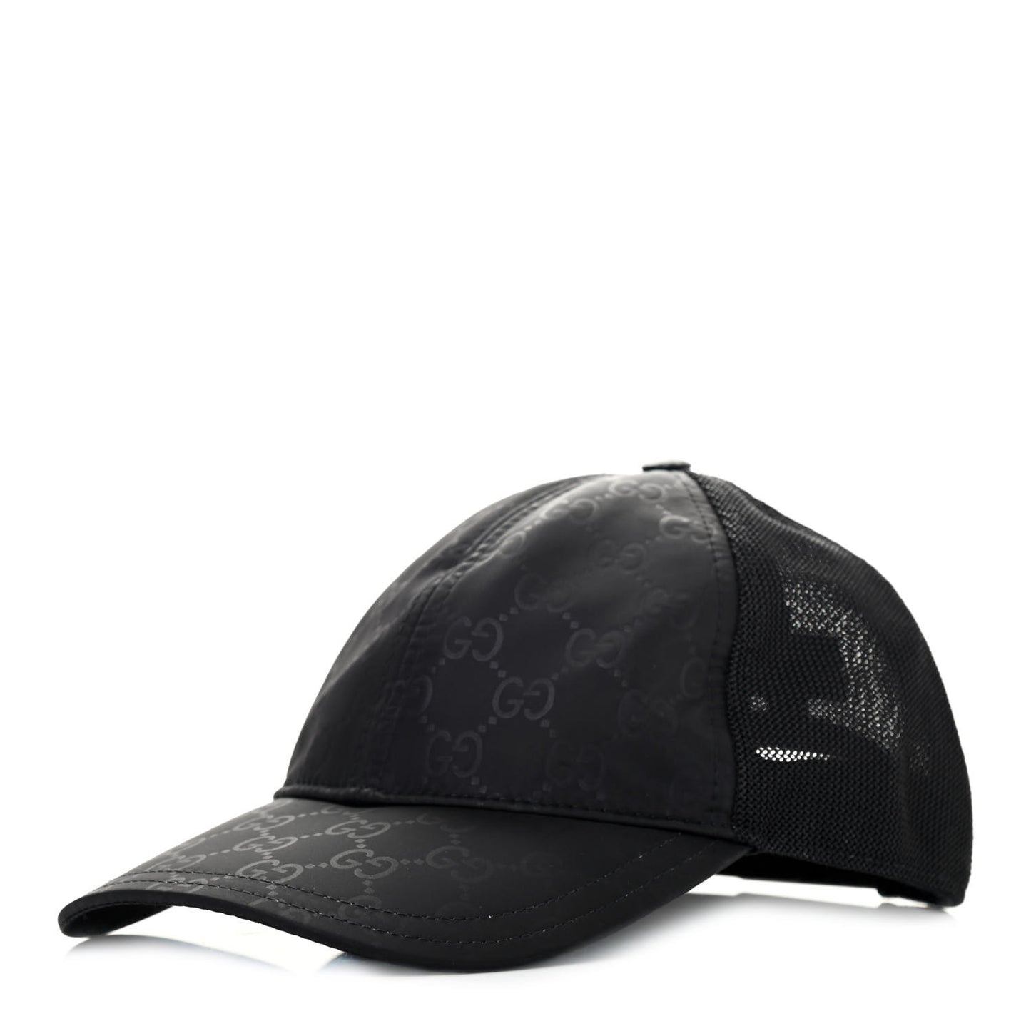 Nylon Monogram Baseball Hat M Black