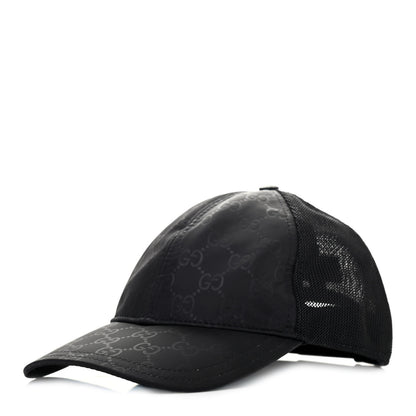 Gucci Nylon Monogram Baseball Hat M Black 1 of 4