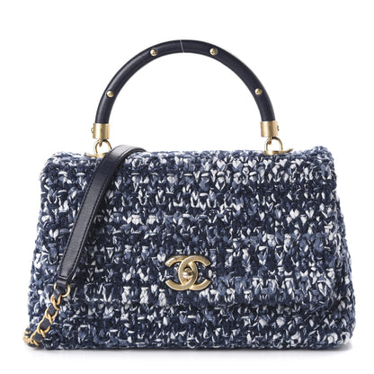 Chanel Crochet Small Coco Handle Flap Blue 1 of 11