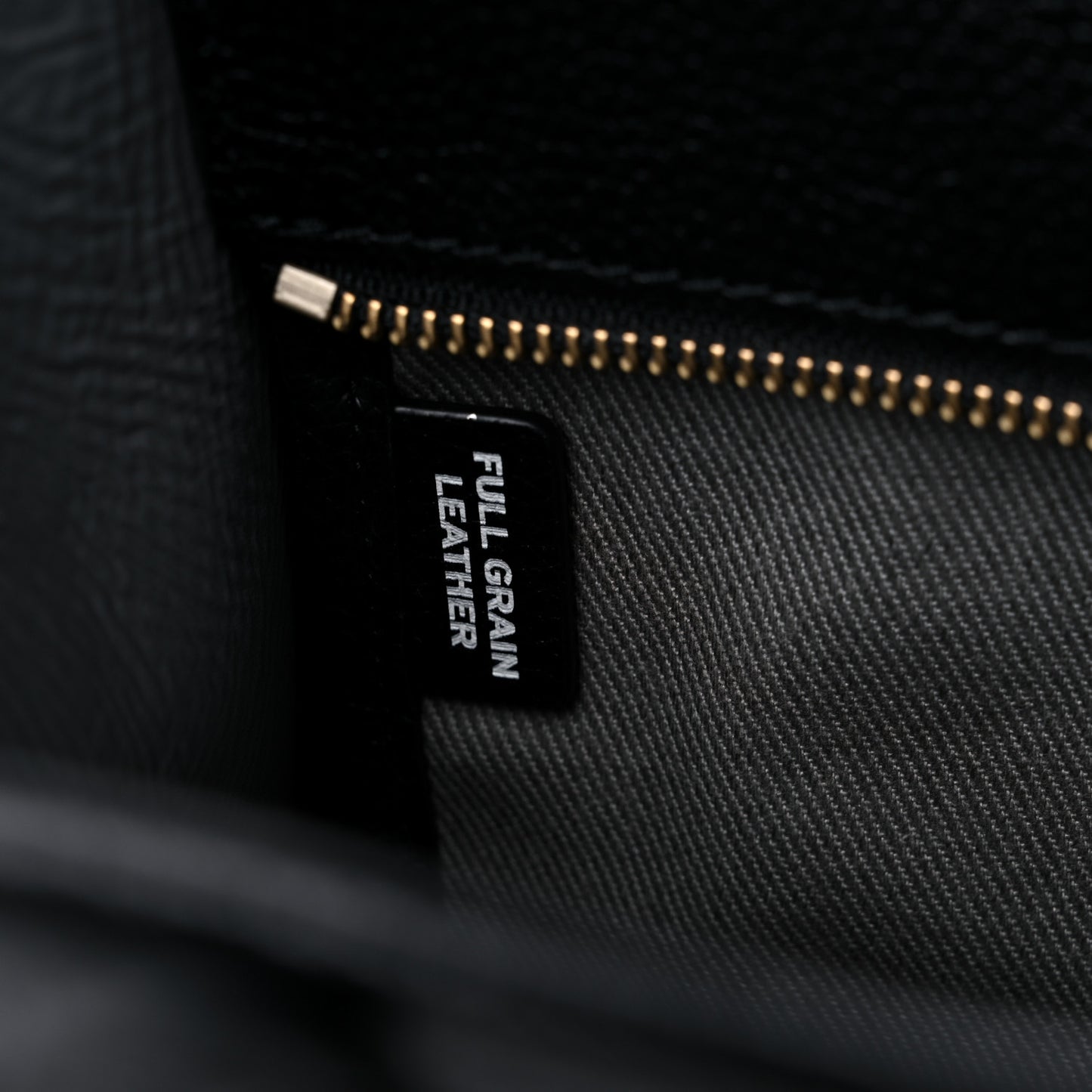 Grained Calfskin Small The Tote Bag Black