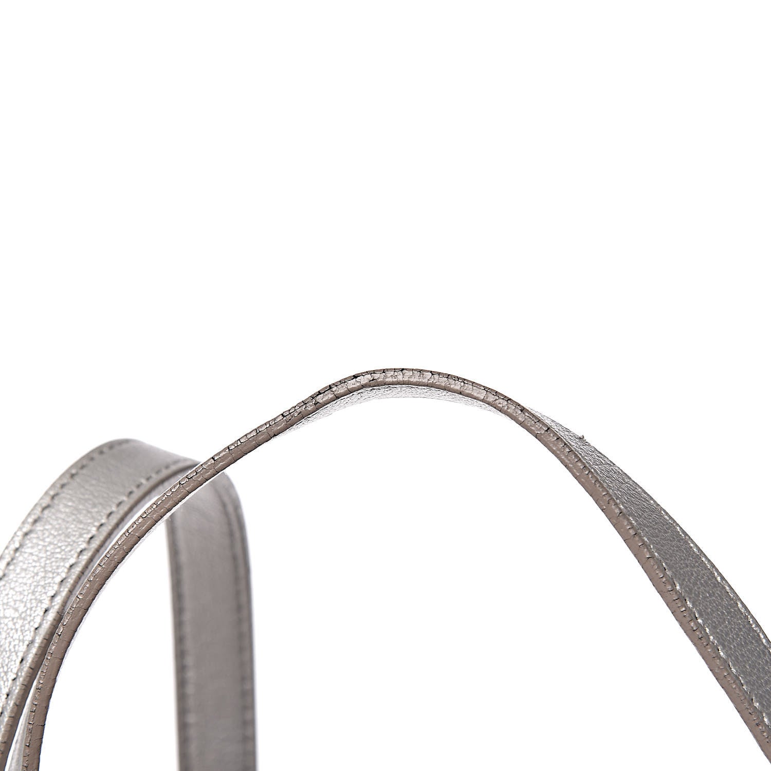 Saint Laurent Metallic Calfskin Large Shopping Tote Silver 9 of 16