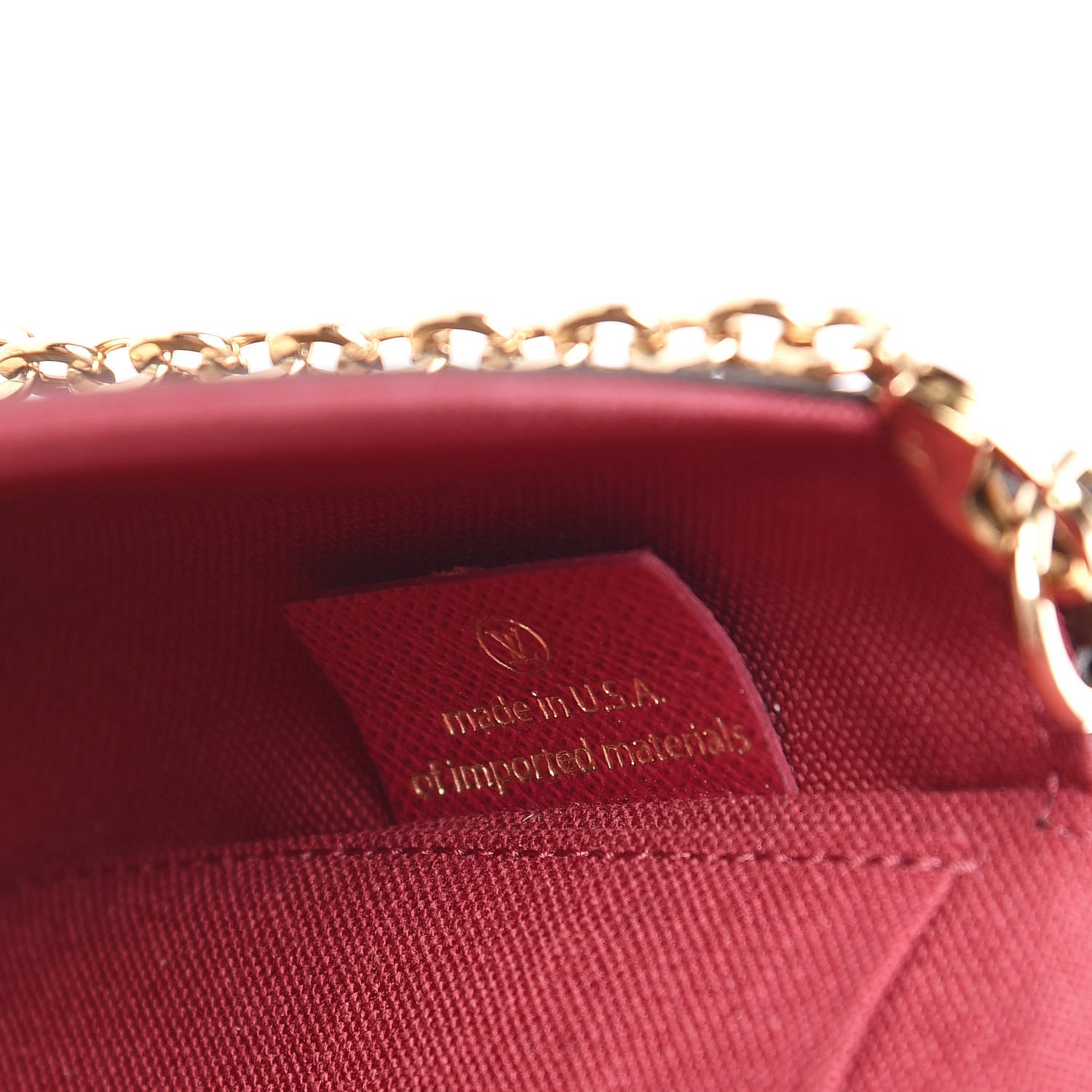 Louis Vuitton Monogram Pochette Felicie Chain Wallet Fuchsia 8 of 15