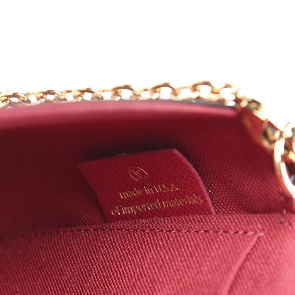 Louis Vuitton Monogram Pochette Felicie Chain Wallet Fuchsia 8 of 15