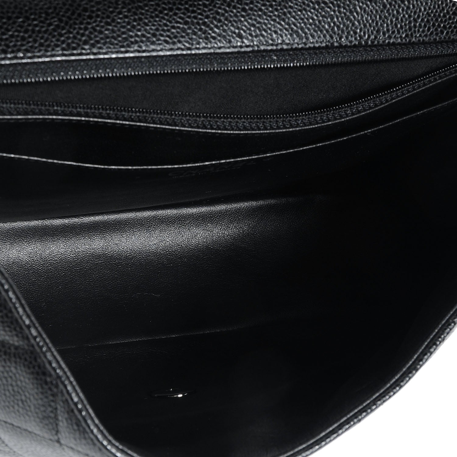 Chanel Caviar Jumbo Single Flap Black 6 of 8