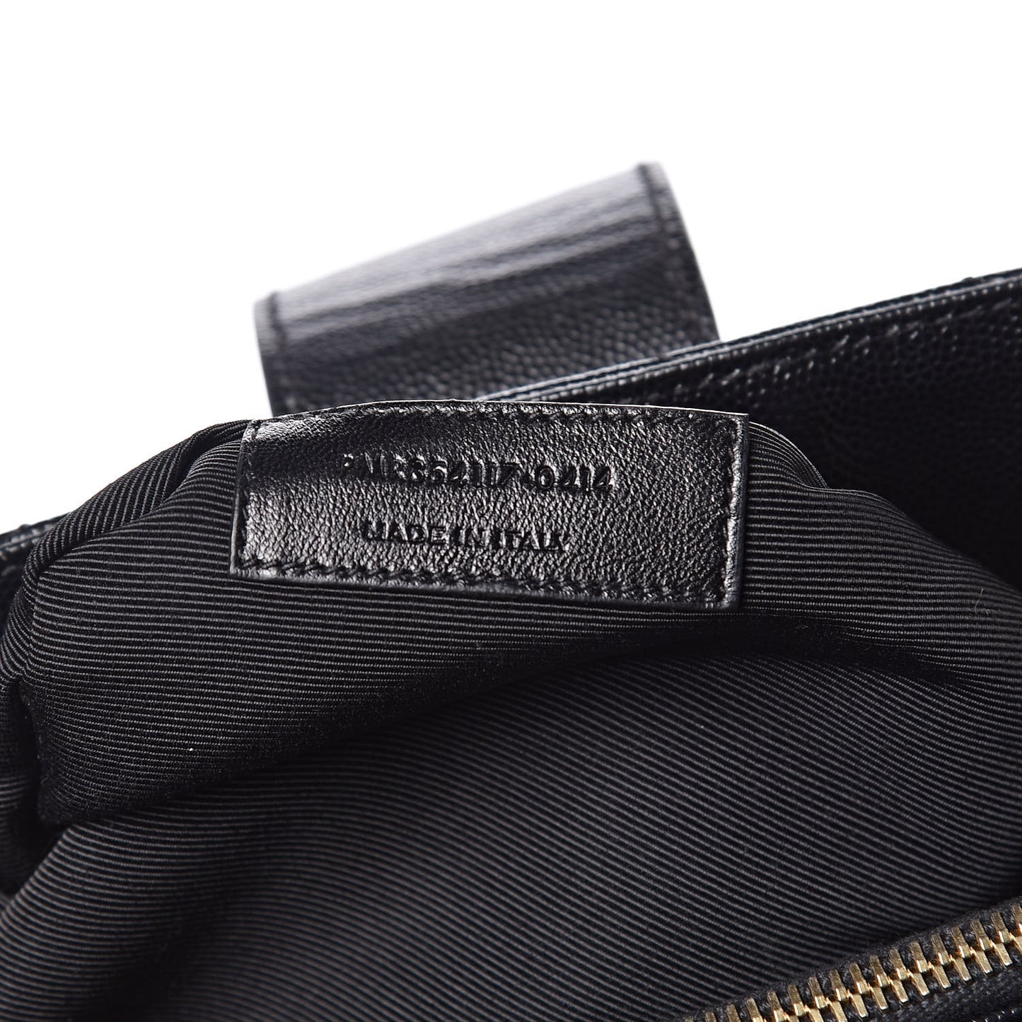 Grain De Poudre Matelasse Chevron Monogram Shopping Bag Black