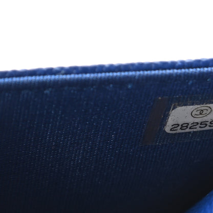Chanel Caviar Quilted Vintage Mademoiselle Wallet On Chain WOC Blue 10 of 11