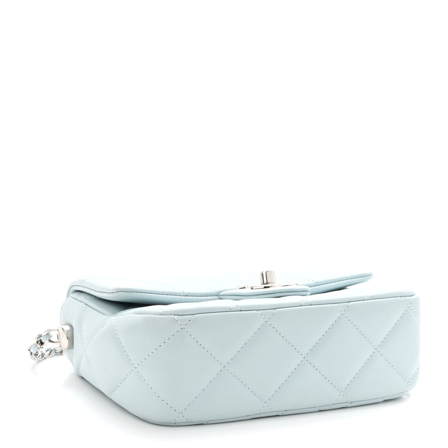 Lambskin Quilted Mini My Perfect Flap Light Blue
