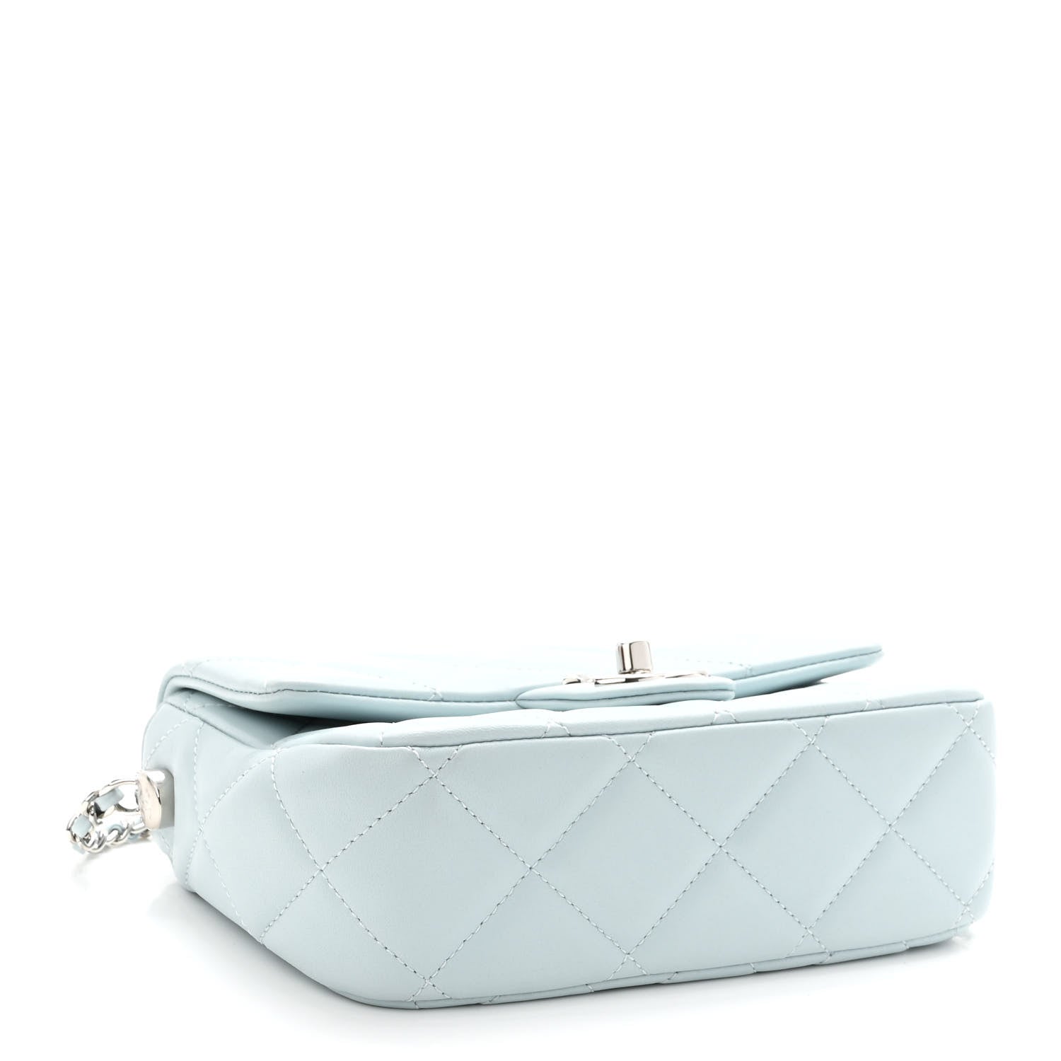 Chanel Lambskin Quilted Mini My Perfect Flap Light Blue 4 of 10
