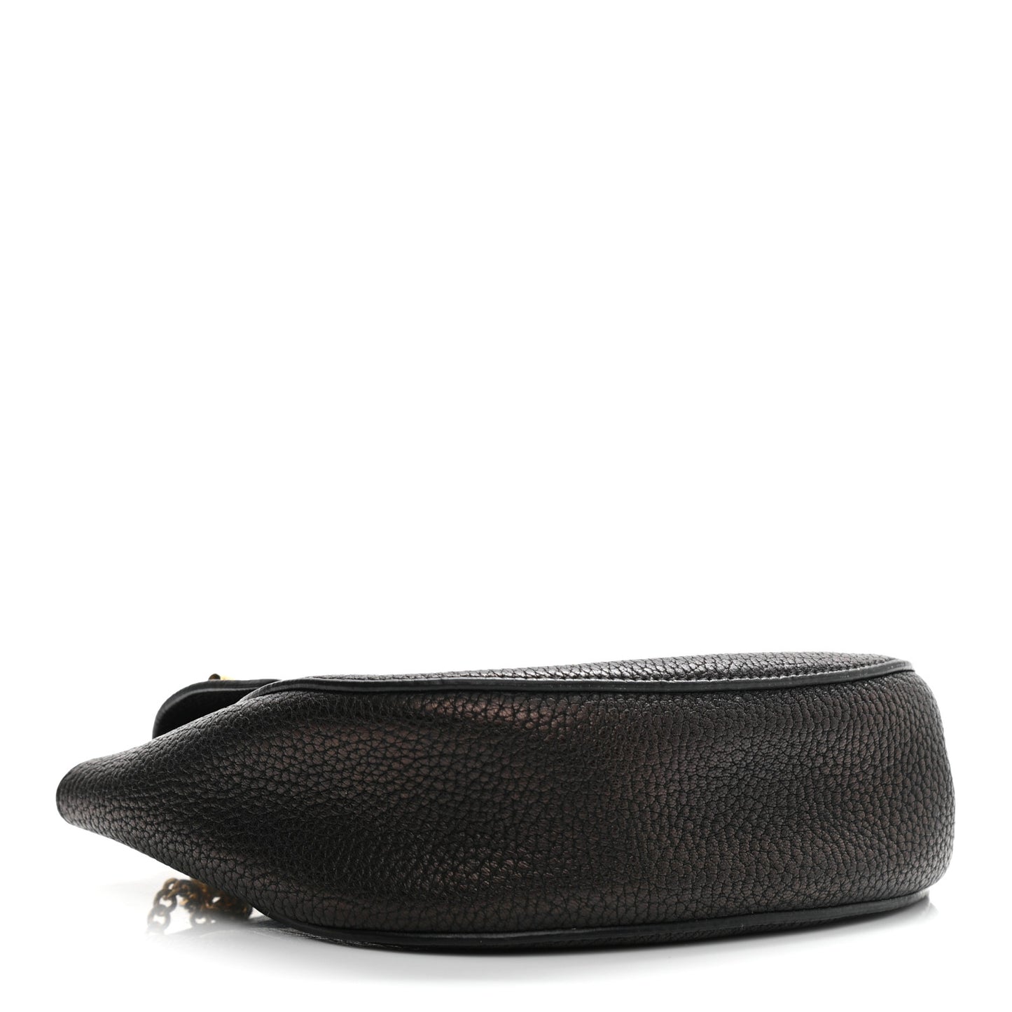 Grained Lambskin Mini Drew Shoulder Bag Black