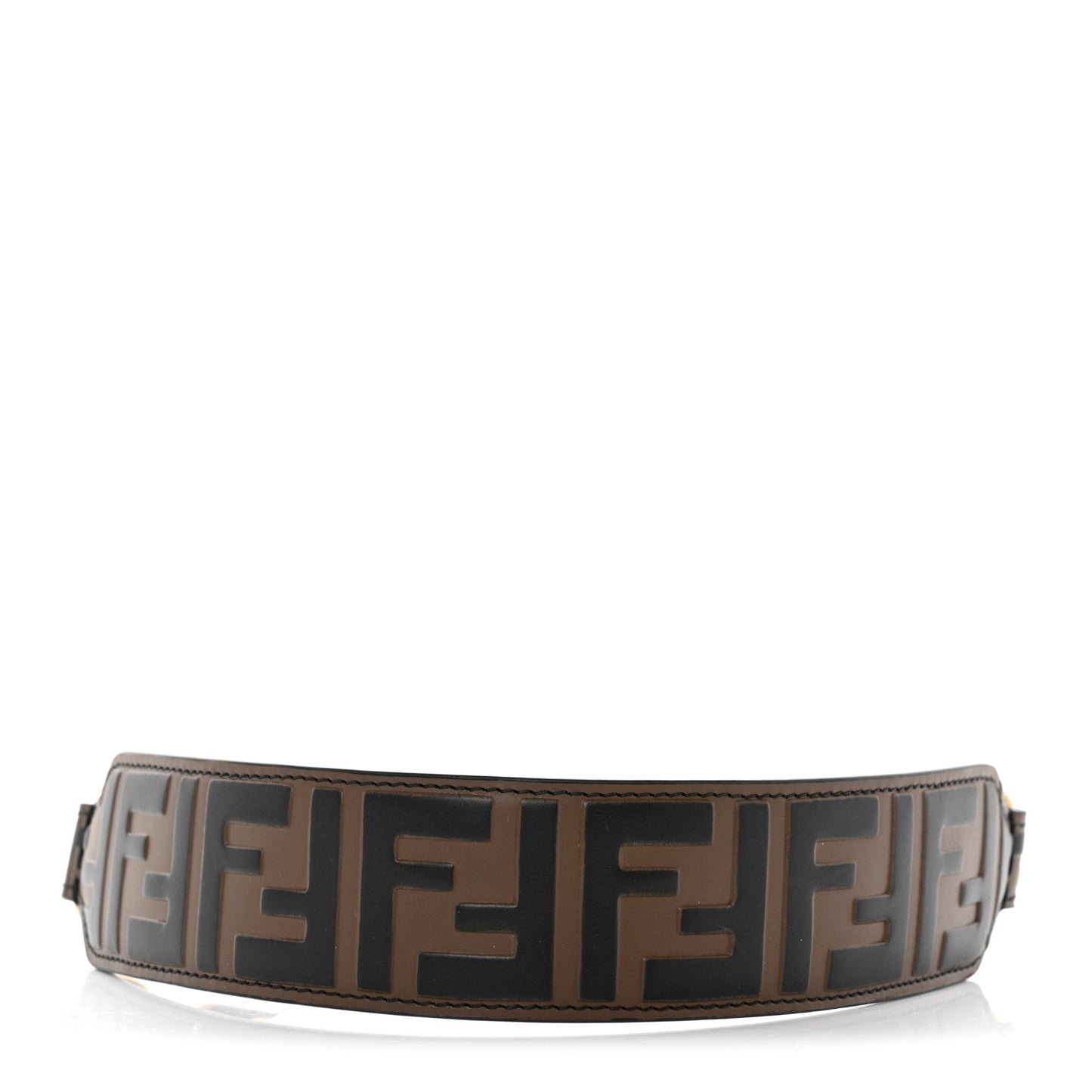 Calfskin FF 1974 Embossed Mini Strap You Maya Black