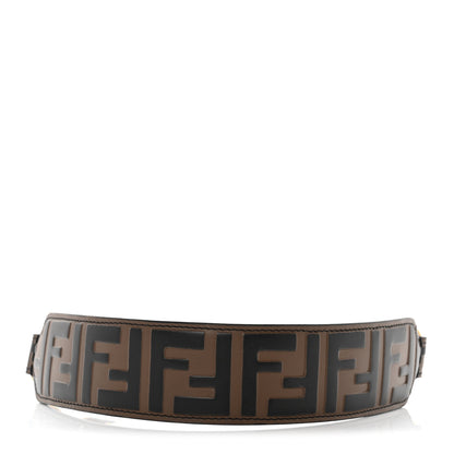 Fendi Calfskin FF 1974 Embossed Mini Strap You Maya Black 1 of 5