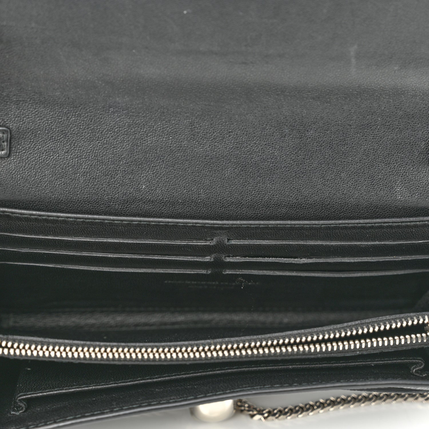 Alexander McQueen Calfskin Skull Wallet on Chain Black 4 of 9
