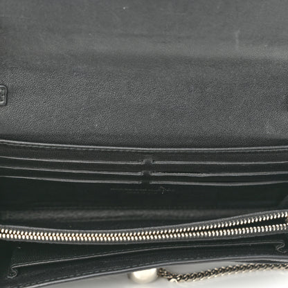 Alexander McQueen Calfskin Skull Wallet on Chain Black 4 of 9