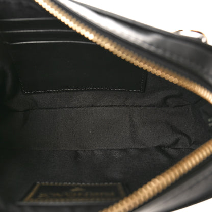 Fendi X VERSACE Vitello Cover Fendace Medusa Small Camera Case Black Gold 5 of 9