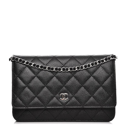 Chanel Caviar Quilted Wallet On Chain WOC Black 1 of 9