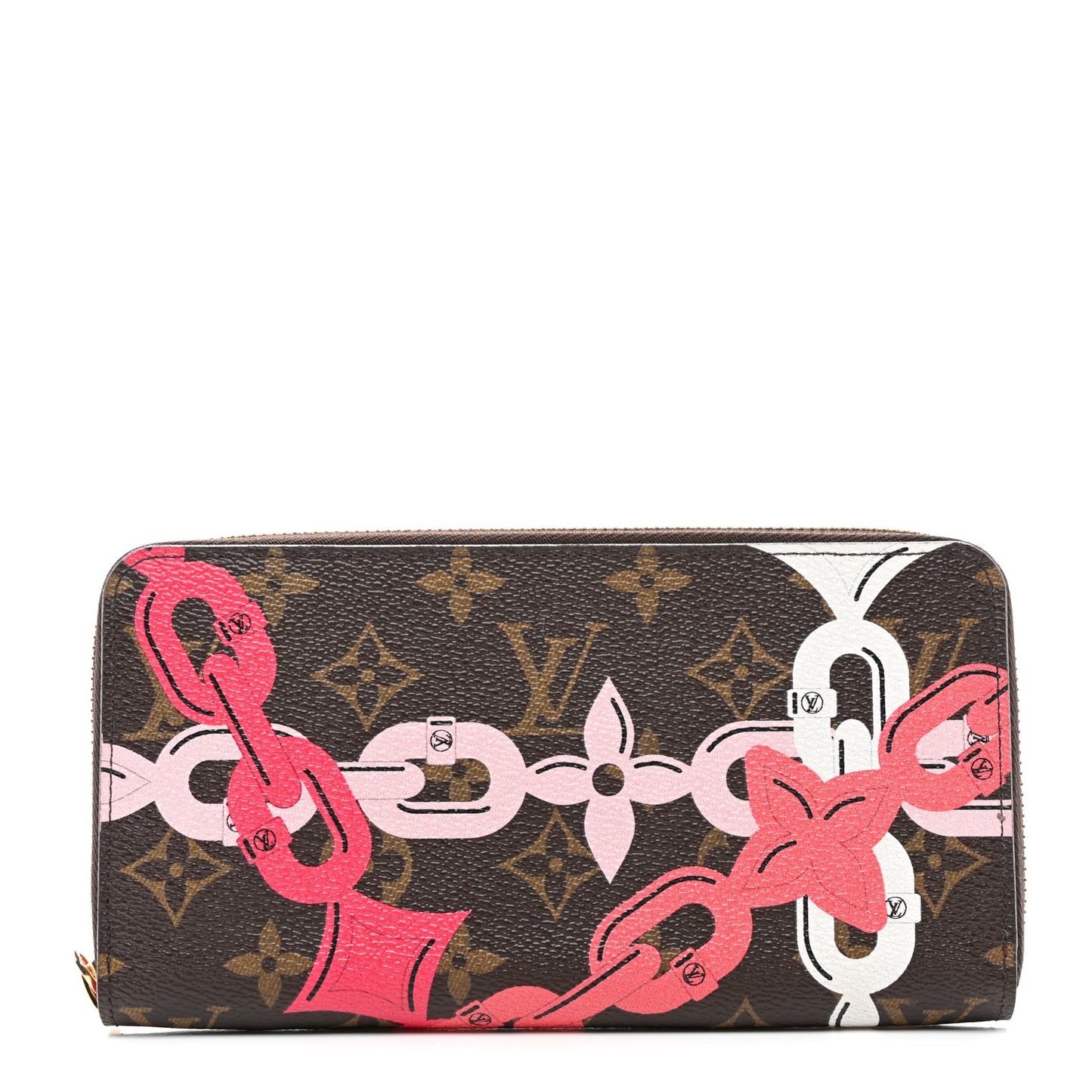 Canvas Monogram Bay Harbor Zippy Wallet Fuchsia